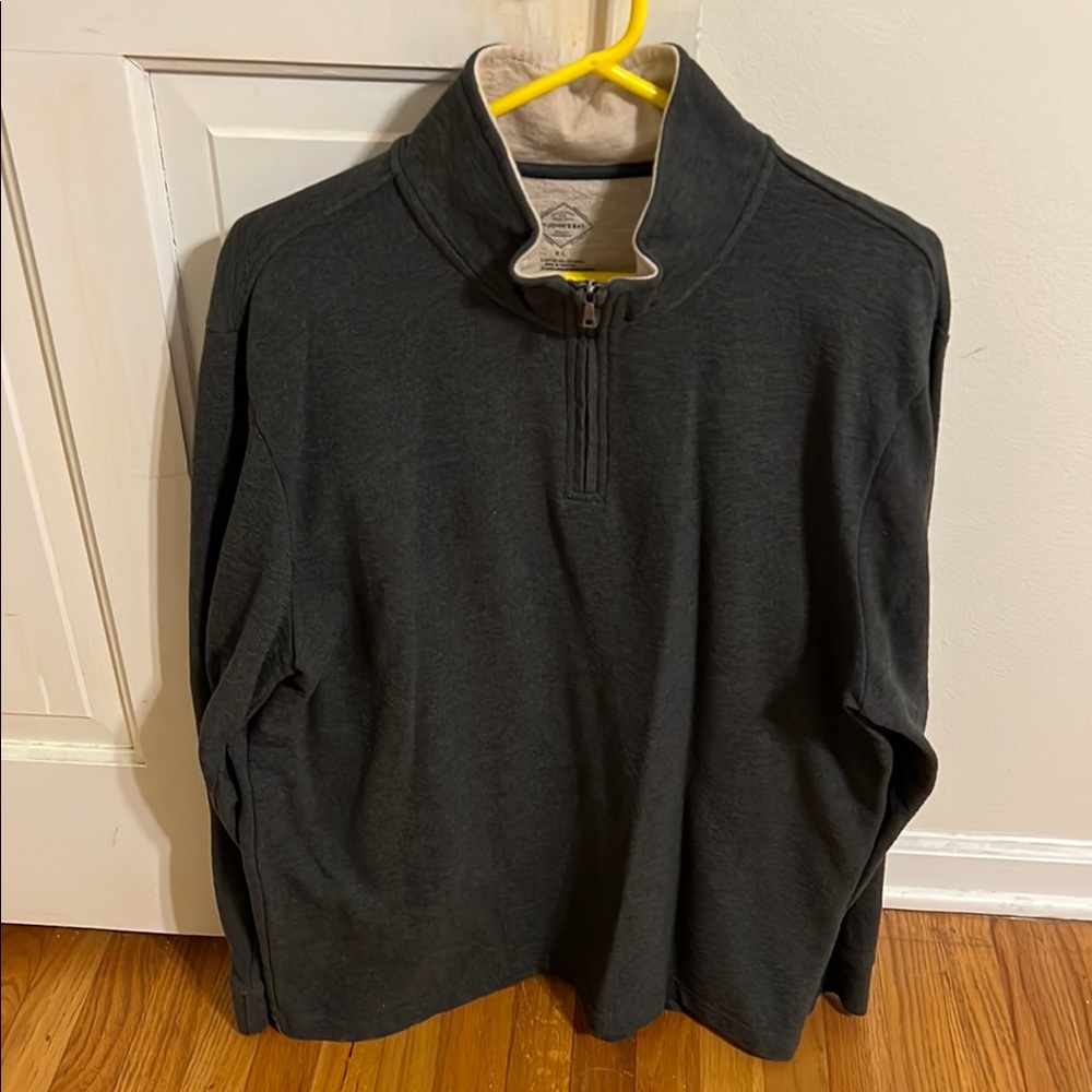 St. John's Bay Black Zip Up Sweater